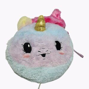 Pikmi Pops Beauticorn Unicorn 9 inch Makeup Bag Purse Plush Stuffed Animal